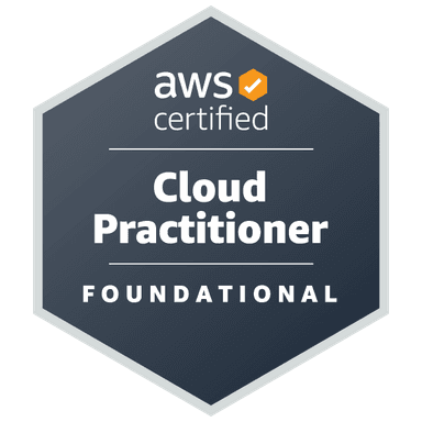 Certification badge of Certified Cloud Practitioner