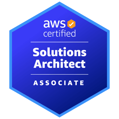 Certification badge of Solution Architect Associate